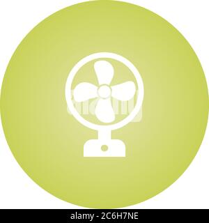 Unique Fan Vector Glyph Icon Stock Vector