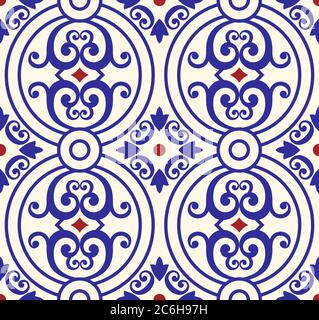 Colorful ethnic patterned background. Arabesque vector ornament Stock Vector