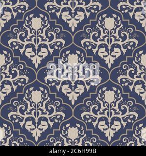 Colorful ethnic patterned background. Arabesque vector ornament Stock Vector