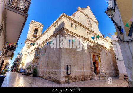 Italy, Apulia, Mola di Bari, San Nicola cathedral Stock Photo