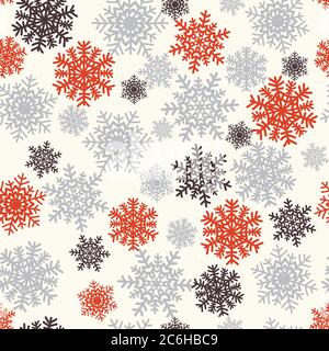 Silver Snowflakes Seamless Vector Pattern Texture Stock Vector (Royalty  Free) 1193086369