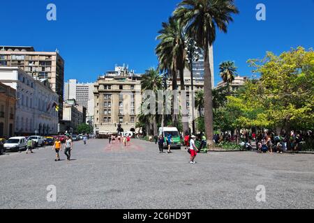 Plaza de Armas in Santiago, Chile Stock Photo