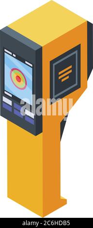 Thermal imager icon, isometric style Stock Vector