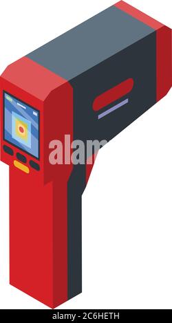 Display thermal imager icon, isometric style Stock Vector