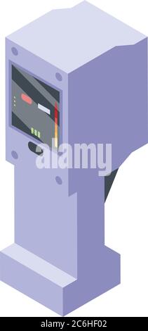 Electronic thermal imager icon, isometric style Stock Vector