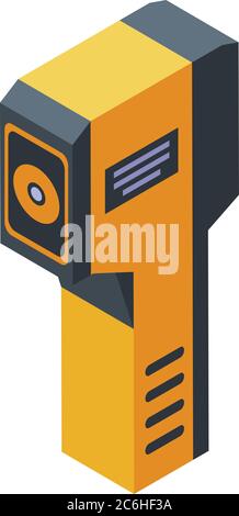 Sensor thermal imager icon, isometric style Stock Vector