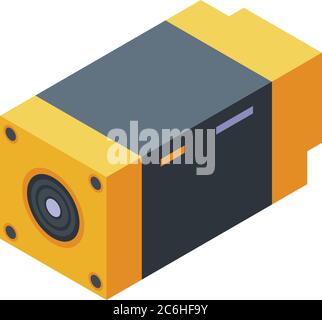 Thermal imager tool icon, isometric style Stock Vector