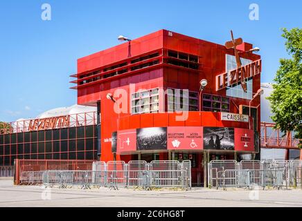 General View Of The Entrance Of Le Zenith Concert Hall And Its Ticket General View Of The Entrance Of Le Zenith Concert Hall And Its Ticket