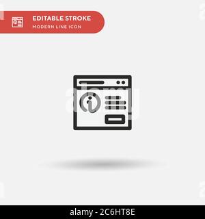 Pop Up Simple vector icon. Illustration symbol design template for web mobile UI element. Perfect color modern pictogram on editable stroke. Pop Up ic Stock Vector