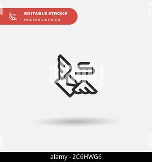 Mail Simple vector icon. Illustration symbol design template for web mobile UI element. Perfect color modern pictogram on editable stroke. Mail icons Stock Vector