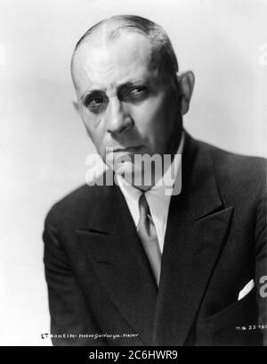 ERICH von STROHEIM 1932 Portrait with Monocle publicity for AS YOU DESIRE ME Metro Goldwyn Mayer Stock Photo