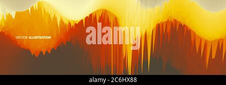 Abstract wavy background. Dynamic effect. Vector illustration. Can be used for advertising, marketing, presentation. Stock Vector