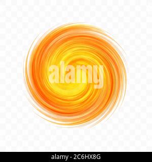 Abstract swirl design element. Spiral, rotation and swirling movement. Vector illustration with dynamic effect. Stock Vector