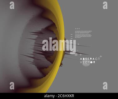 3d abstract background. Dynamic effect. Futuristic technology style. Motion vector illustration. Can be used for advertising, marketing, presentation. Stock Vector