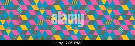 Cover design template. 3d blocks structure background. Vector illustration. Stock Vector