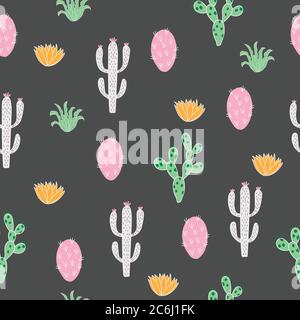 Cactus vector Seamless Pattern Stock Vector