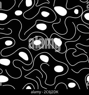Abstract oval Seamless Pattern Stock Vector