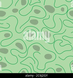 Abstract oval Seamless Pattern Stock Vector