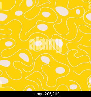 Abstract oval Seamless Pattern Stock Vector