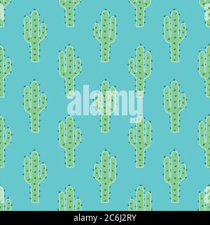 Cactus vector Seamless Pattern Stock Vector