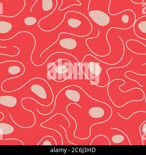 Abstract oval Seamless Pattern Stock Vector