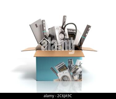 Concept Group Kitchen Electrical Appliances Microwave Coffee Machine  Blender Electric Cooker with Electric Oven 3d Render on White Stock  Illustration - Illustration of domestic, cleaning: 147703555