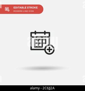 Appointment Simple vector icon. Illustration symbol design template for web mobile UI element. Perfect color modern pictogram on editable stroke. Appo Stock Vector