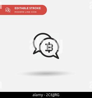 Transactions Simple vector icon. Illustration symbol design template for web mobile UI element. Perfect color modern pictogram on editable stroke. Tra Stock Vector