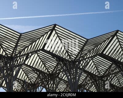 Railway station Oriente in Lisbon in Portugal Stock Photo