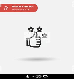 Review Simple vector icon. Illustration symbol design template for web mobile UI element. Perfect color modern pictogram on editable stroke. Review icons for your business project Stock Vector