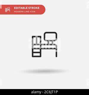 Office Simple vector icon. Illustration symbol design template for web mobile UI element. Perfect color modern pictogram on editable stroke. Office icons for your business project Stock Vector