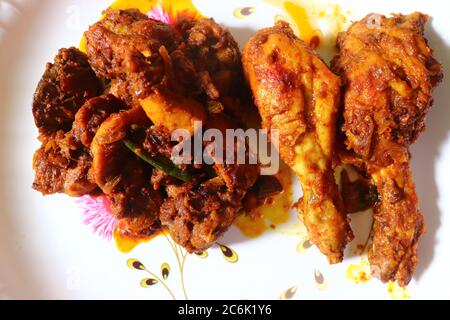 Indian delicious food Chicken Kosha Stock Photo