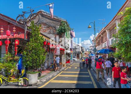 Lebuh Armenian (Armenian Street), old Colonial district, George Town, Penang, Malaysia Stock Photo