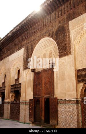 medersa, Medersa Bou Inania, Fez, Morocco Stock Photo