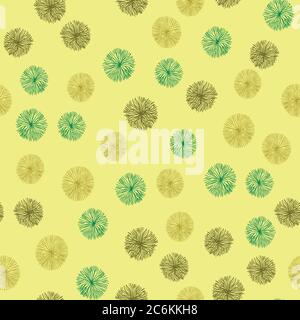 Seamless pattern with abstract floral structures and elements. Vector illustration. Stock Vector