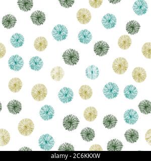 Seamless pattern with abstract floral structures and elements. Vector illustration. Stock Vector