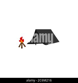 tent vector graphic design illustration Stock Vector