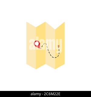 map vector graphic design illustration Stock Vector