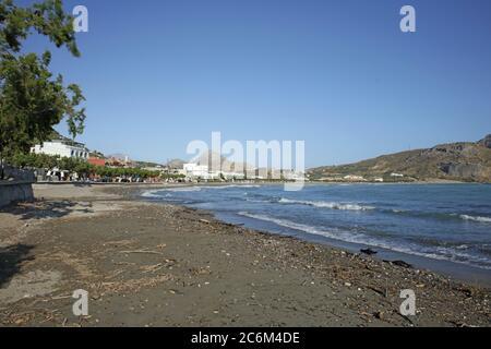 Plakias beach june 2020 creta island covid-19 season background high quality print Stock Photo