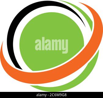 Abstract circle swoosh Stock Vector