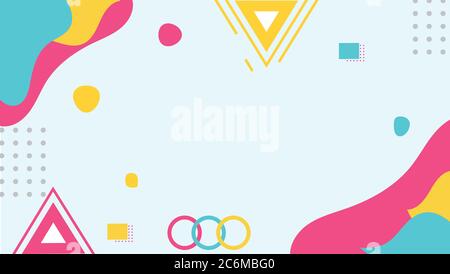 Memphis style design Stock Vector