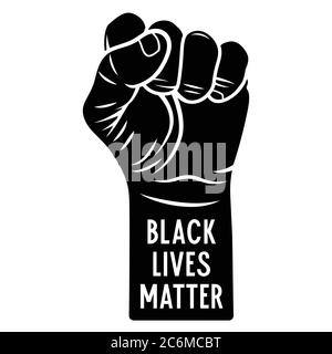Stop racism poster. Black lives matter Stock Vector