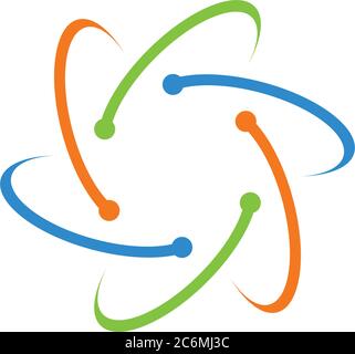 Abstract Circle connection Stock Vector