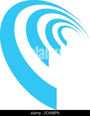 Abstract swoosh stripe Stock Vector