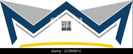 Simple crown house Stock Vector