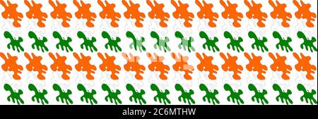indian flag color combination background Stock Vector