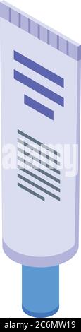Antiseptic tube icon, isometric style Stock Vector