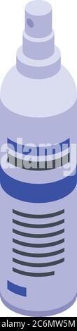 Clean spray antiseptic icon, isometric style Stock Vector
