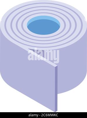 Sport injury bandage icon, isometric style Stock Vector
