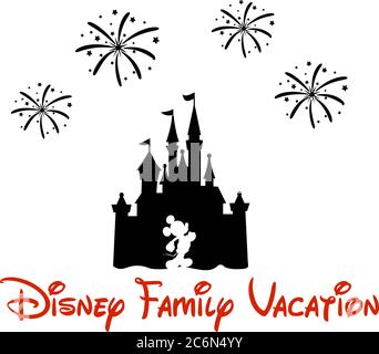 Celebration, firework, birthday Castle icon Stock Vector